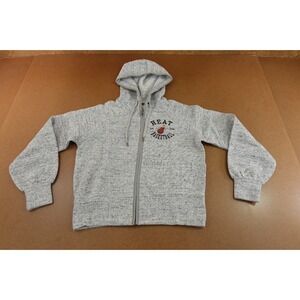 Miami Heat Wear Erin Andrews Womens Size Medium Gray Knit Full Zip Hoodie NWT